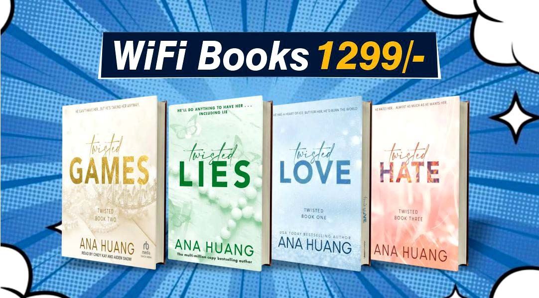 English Novel With free home delivery, Wifi Books Store